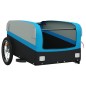 vidaXL Fahrradanhänger Schwarz und Blau 45 kg Eisen vidaXL Fahrradanhänger Schwarz und Blau 45 kg Eisen