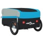 vidaXL Fahrradanhänger Schwarz und Blau 45 kg Eisen vidaXL Fahrradanhänger Schwarz und Blau 45 kg Eisen