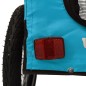 vidaXL Fahrradanhänger Hunde Blau und Schwarz Oxford-Gewebe & Eisen vidaXL Fahrradanhänger Hunde Blau und Schwarz Oxford-Gewebe & Eisen