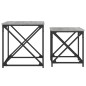 vidaXL Satztische 2 Stk. Grau Sonoma Holzwerkstoff vidaXL Satztische 2 Stk. Grau Sonoma Holzwerkstoff