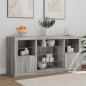 vidaXL Sideboard mit LED-Leuchten Grau Sonoma 142,5x37x67 cm vidaXL Sideboard mit LED-Leuchten Grau Sonoma 142,5x37x67 cm