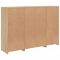 vidaXL Sideboards mit LED-Leuchten 3 Stk. Sonoma-Eiche Holzwerkstoff vidaXL Sideboards mit LED-Leuchten 3 Stk. Sonoma-Eiche Holzwerkstoff