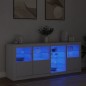vidaXL Sideboard mit LED-Leuchten Weiß 164x37x67 cm vidaXL Sideboard mit LED-Leuchten Weiß 164x37x67 cm