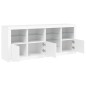 vidaXL Sideboard mit LED-Leuchten Weiß 164x37x67 cm vidaXL Sideboard mit LED-Leuchten Weiß 164x37x67 cm