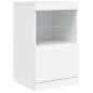vidaXL Sideboard mit LED-Leuchten Weiß 164x37x67 cm vidaXL Sideboard mit LED-Leuchten Weiß 164x37x67 cm