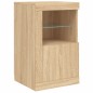 vidaXL Sideboard mit LED-Leuchten Sonoma-Eiche 164x37x67 cm vidaXL Sideboard mit LED-Leuchten Sonoma-Eiche 164x37x67 cm
