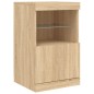 vidaXL Sideboard mit LED-Leuchten Sonoma-Eiche 164x37x67 cm vidaXL Sideboard mit LED-Leuchten Sonoma-Eiche 164x37x67 cm