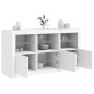 vidaXL Sideboard mit LED-Leuchten Weiß 123x37x67 cm vidaXL Sideboard mit LED-Leuchten Weiß 123x37x67 cm