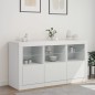 vidaXL Sideboard mit LED-Leuchten Weiß 123x37x67 cm vidaXL Sideboard mit LED-Leuchten Weiß 123x37x67 cm