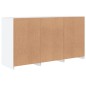 vidaXL Sideboard mit LED-Leuchten Weiß 123x37x67 cm vidaXL Sideboard mit LED-Leuchten Weiß 123x37x67 cm