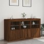 vidaXL Sideboard mit LED-Leuchten Braun Eichen-Optik 123x37x67 cm vidaXL Sideboard mit LED-Leuchten Braun Eichen-Optik 123x37x67 cm