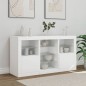 vidaXL Sideboard mit LED-Leuchten Weiß 123x37x67 cm vidaXL Sideboard mit LED-Leuchten Weiß 123x37x67 cm