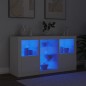 vidaXL Sideboard mit LED-Leuchten Weiß 123x37x67 cm vidaXL Sideboard mit LED-Leuchten Weiß 123x37x67 cm