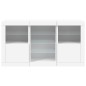 vidaXL Sideboard mit LED-Leuchten Weiß 123x37x67 cm vidaXL Sideboard mit LED-Leuchten Weiß 123x37x67 cm
