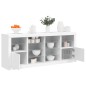 vidaXL Sideboard mit LED-Leuchten Weiß 163x37x67 cm vidaXL Sideboard mit LED-Leuchten Weiß 163x37x67 cm
