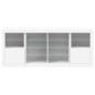 vidaXL Sideboard mit LED-Leuchten Weiß 163x37x67 cm vidaXL Sideboard mit LED-Leuchten Weiß 163x37x67 cm