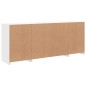 vidaXL Sideboard mit LED-Leuchten Weiß 163x37x67 cm vidaXL Sideboard mit LED-Leuchten Weiß 163x37x67 cm