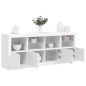 vidaXL Sideboard mit LED-Leuchten Weiß 163x37x67 cm vidaXL Sideboard mit LED-Leuchten Weiß 163x37x67 cm