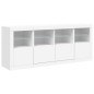 vidaXL Sideboard mit LED-Leuchten Weiß 163x37x67 cm vidaXL Sideboard mit LED-Leuchten Weiß 163x37x67 cm