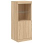vidaXL Sideboards mit LED-Leuchten 3 Stk. Sonoma-Eiche Holzwerkstoff vidaXL Sideboards mit LED-Leuchten 3 Stk. Sonoma-Eiche Holzwerkstoff