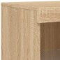 vidaXL Sideboards mit LED-Leuchten 3 Stk. Sonoma-Eiche Holzwerkstoff vidaXL Sideboards mit LED-Leuchten 3 Stk. Sonoma-Eiche Holzwerkstoff