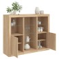 vidaXL Sideboards mit LED-Leuchten 3 Stk. Sonoma-Eiche Holzwerkstoff vidaXL Sideboards mit LED-Leuchten 3 Stk. Sonoma-Eiche Holzwerkstoff