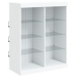 vidaXL Sideboards mit LED-Leuchten 3 Stk. Weiß Holzwerkstoff vidaXL Sideboards mit LED-Leuchten 3 Stk. Weiß Holzwerkstoff