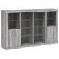 vidaXL Sideboards mit LED-Leuchten 3 Stk. Grau Sonoma Holzwerkstoff vidaXL Sideboards mit LED-Leuchten 3 Stk. Grau Sonoma Holzwerkstoff