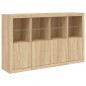 vidaXL Sideboards mit LED-Leuchten 3 Stk. Sonoma-Eiche Holzwerkstoff vidaXL Sideboards mit LED-Leuchten 3 Stk. Sonoma-Eiche Holzwerkstoff
