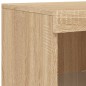 vidaXL Sideboards mit LED-Leuchten 3 Stk. Sonoma-Eiche Holzwerkstoff vidaXL Sideboards mit LED-Leuchten 3 Stk. Sonoma-Eiche Holzwerkstoff