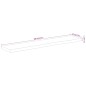 vidaXL Wandregal 100x20x2,5 cm Rechteckig Massivholz Akazie Baumkante vidaXL Wandregal 100x20x2,5 cm Rechteckig Massivholz Akazie Baumkante