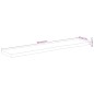 vidaXL Wandregal 110x20x3,8 cm Rechteckig Massivholz Akazie Baumkante vidaXL Wandregal 110x20x3,8 cm Rechteckig Massivholz Akazie Baumkante