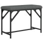 vidaXL Essbank Dunkelgrau 62x32x45 cm Stahl und Stoff vidaXL Essbank Dunkelgrau 62x32x45 cm Stahl und Stoff
