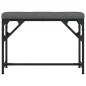 vidaXL Essbank Dunkelgrau 62x32x45 cm Stahl und Stoff vidaXL Essbank Dunkelgrau 62x32x45 cm Stahl und Stoff