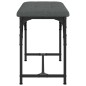 vidaXL Essbank Dunkelgrau 62x32x45 cm Stahl und Stoff vidaXL Essbank Dunkelgrau 62x32x45 cm Stahl und Stoff