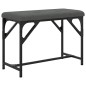vidaXL Essbank Dunkelgrau 62x32x45 cm Stahl und Stoff vidaXL Essbank Dunkelgrau 62x32x45 cm Stahl und Stoff
