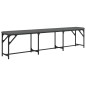 vidaXL Essbank Dunkelgrau 186x32x45 cm Stahl und Stoff vidaXL Essbank Dunkelgrau 186x32x45 cm Stahl und Stoff