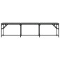 vidaXL Essbank Dunkelgrau 186x32x45 cm Stahl und Stoff vidaXL Essbank Dunkelgrau 186x32x45 cm Stahl und Stoff