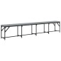 vidaXL Essbank Hellgrau 248x32x45 cm Stahl und Stoff vidaXL Essbank Hellgrau 248x32x45 cm Stahl und Stoff