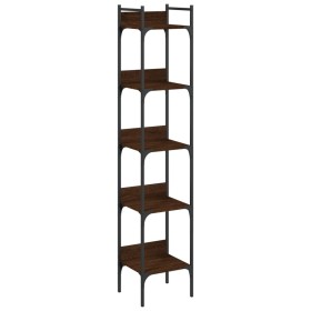 vidaXL Bücherregal 5 Böden Braun Eichen-Optik 35x30x174 cm