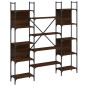 vidaXL Bücherregal Braun Eichen-Optik 155,5x24x166,5 cm Holzwerkstoff vidaXL Bücherregal Braun Eichen-Optik 155,5x24x166,5 cm Holzwerkstoff