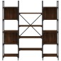 vidaXL Bücherregal Braun Eichen-Optik 155,5x24x166,5 cm Holzwerkstoff vidaXL Bücherregal Braun Eichen-Optik 155,5x24x166,5 cm Holzwerkstoff