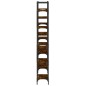 vidaXL Bücherregal Räuchereiche 155,5x24x166,5 cm Holzwerkstoff