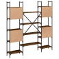 vidaXL Bücherregal Räuchereiche 155,5x24x166,5 cm Holzwerkstoff