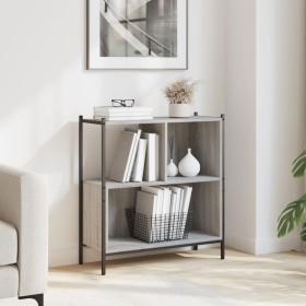 vidaXL Bücherregal Grau Sonoma 72x28x77,5 cm Holzwerkstoff