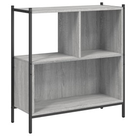 vidaXL Bücherregal Grau Sonoma 72x28x77,5 cm Holzwerkstoff