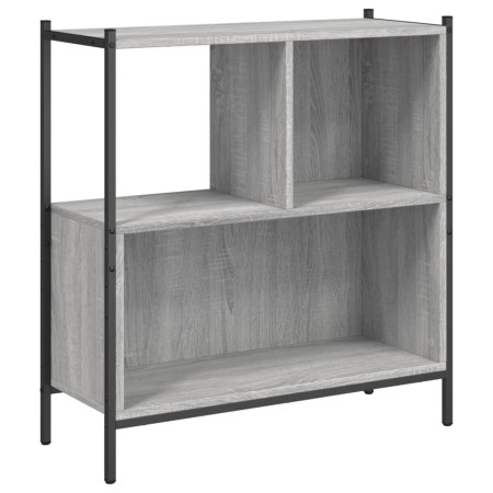 vidaXL Bücherregal Grau Sonoma 72x28x77,5 cm Holzwerkstoff