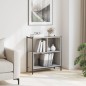 vidaXL Bücherregal Grau Sonoma 72x28x77,5 cm Holzwerkstoff vidaXL Bücherregal Grau Sonoma 72x28x77,5 cm Holzwerkstoff