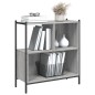 vidaXL Bücherregal Grau Sonoma 72x28x77,5 cm Holzwerkstoff vidaXL Bücherregal Grau Sonoma 72x28x77,5 cm Holzwerkstoff