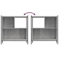 vidaXL Bücherregal Grau Sonoma 72x28x77,5 cm Holzwerkstoff vidaXL Bücherregal Grau Sonoma 72x28x77,5 cm Holzwerkstoff